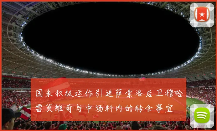 国米积极运作引进萨索洛后卫穆哈雷莫维奇与中场科内的转会事宜